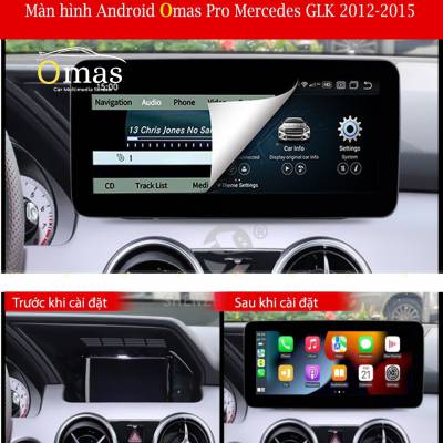 Màn hình android Omas 360 xe mercedes GLK 2011-2015