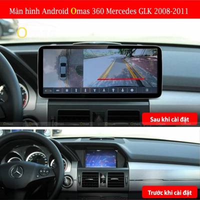 Màn hình android Omas xe mercedes GLK 2008-2010