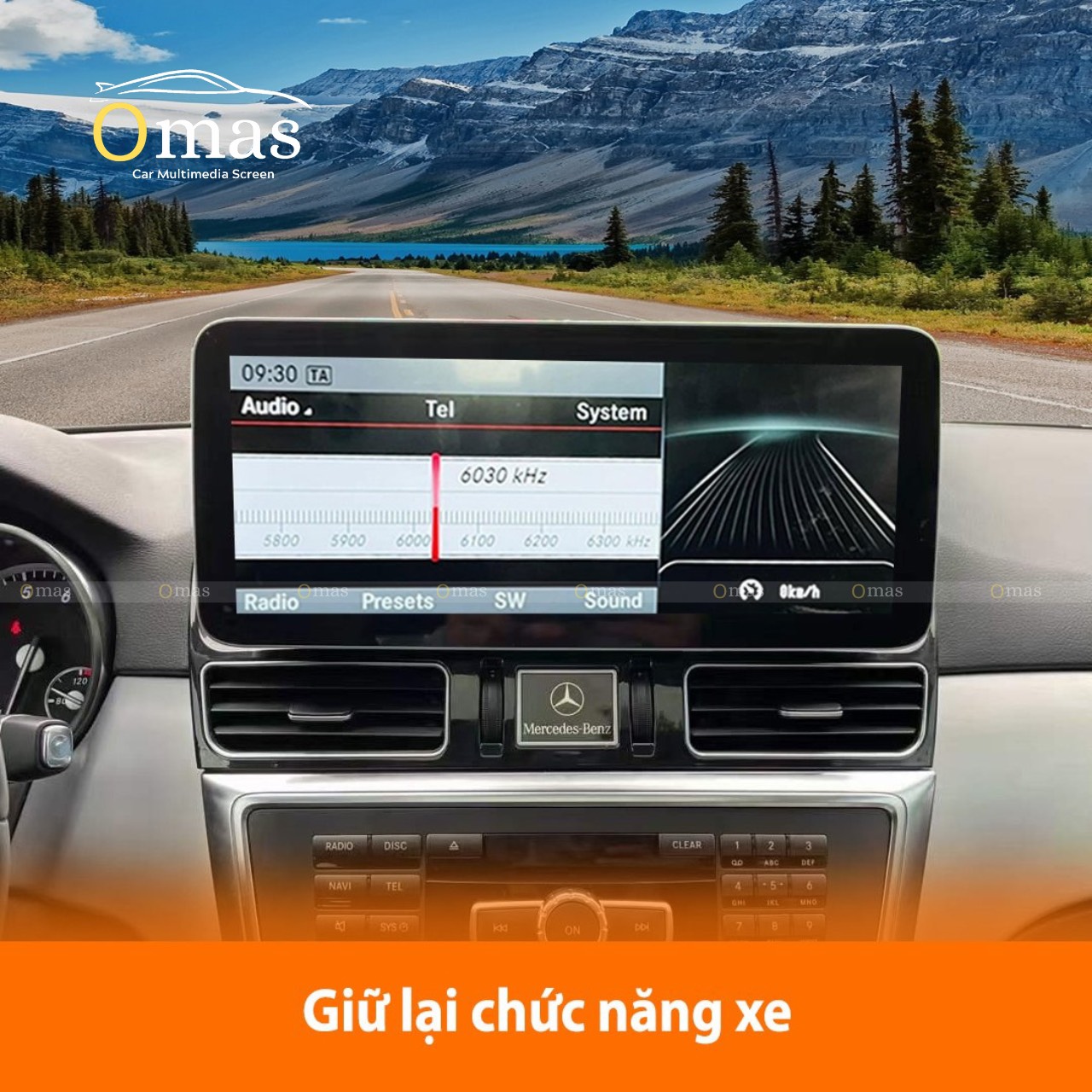 Màn hình android Omas xe merceddes GL 7 Image