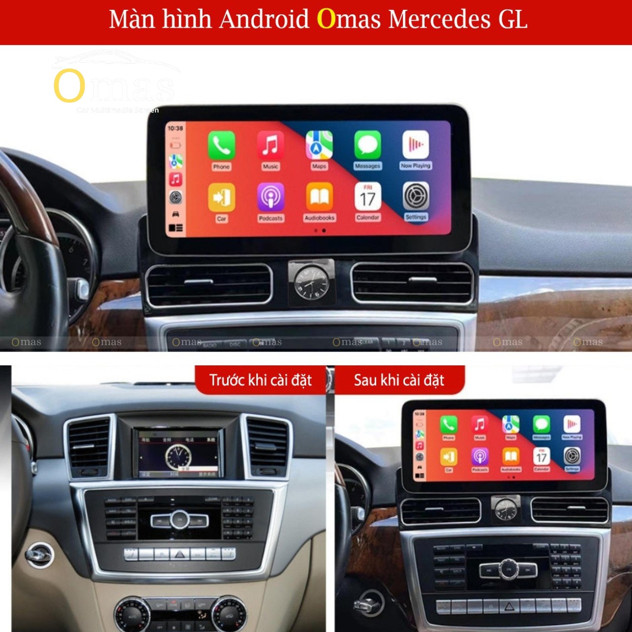 Màn hình android Omas xe merceddes GL 2 Image