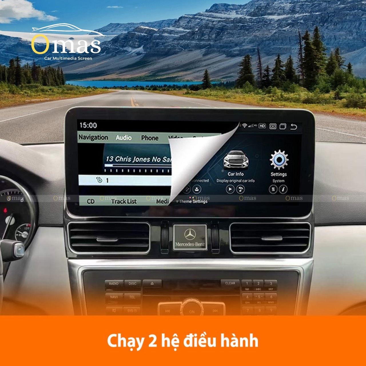 Màn hình android Omas xe merceddes GL 3 Image