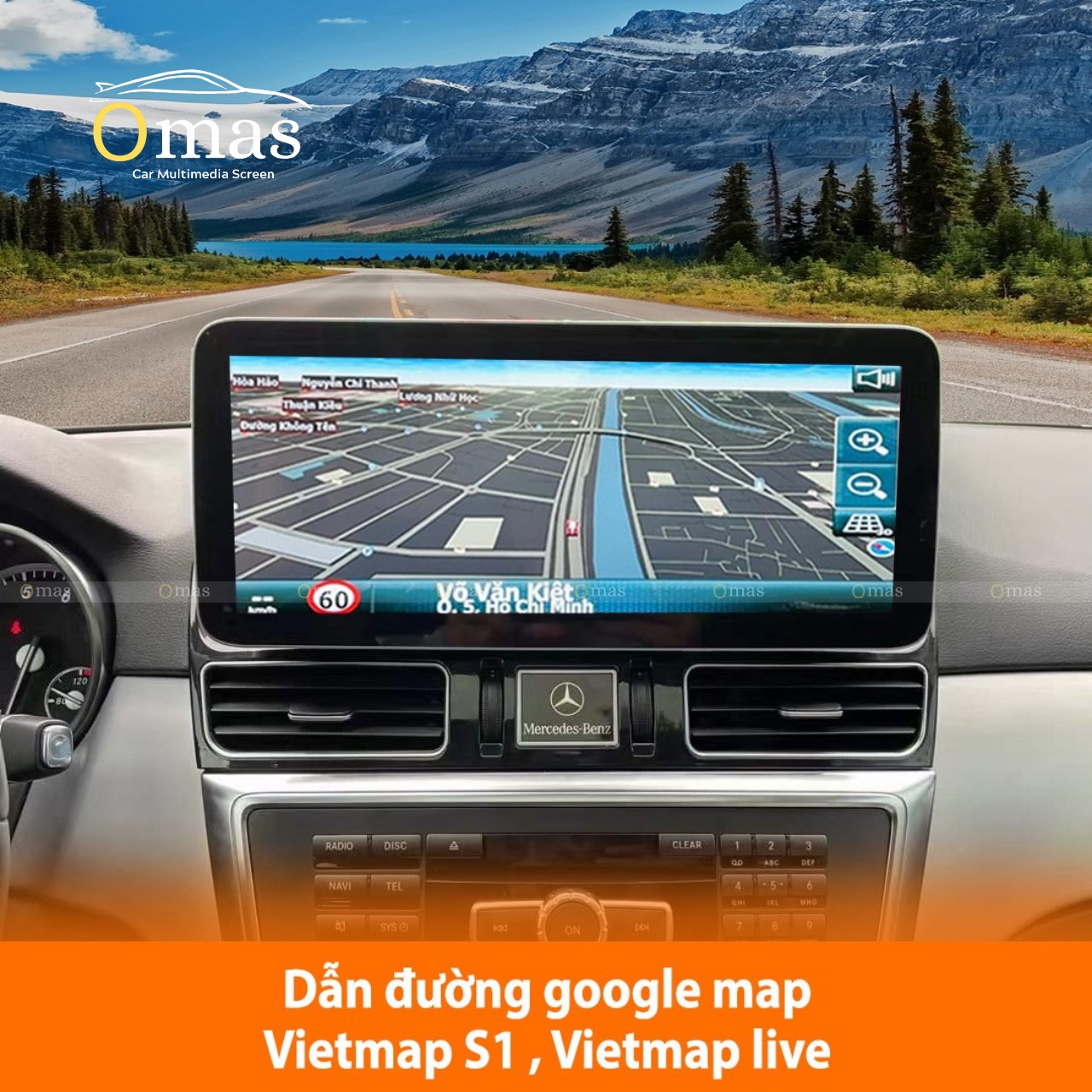 Màn hình android Omas xe merceddes GL 5 Image