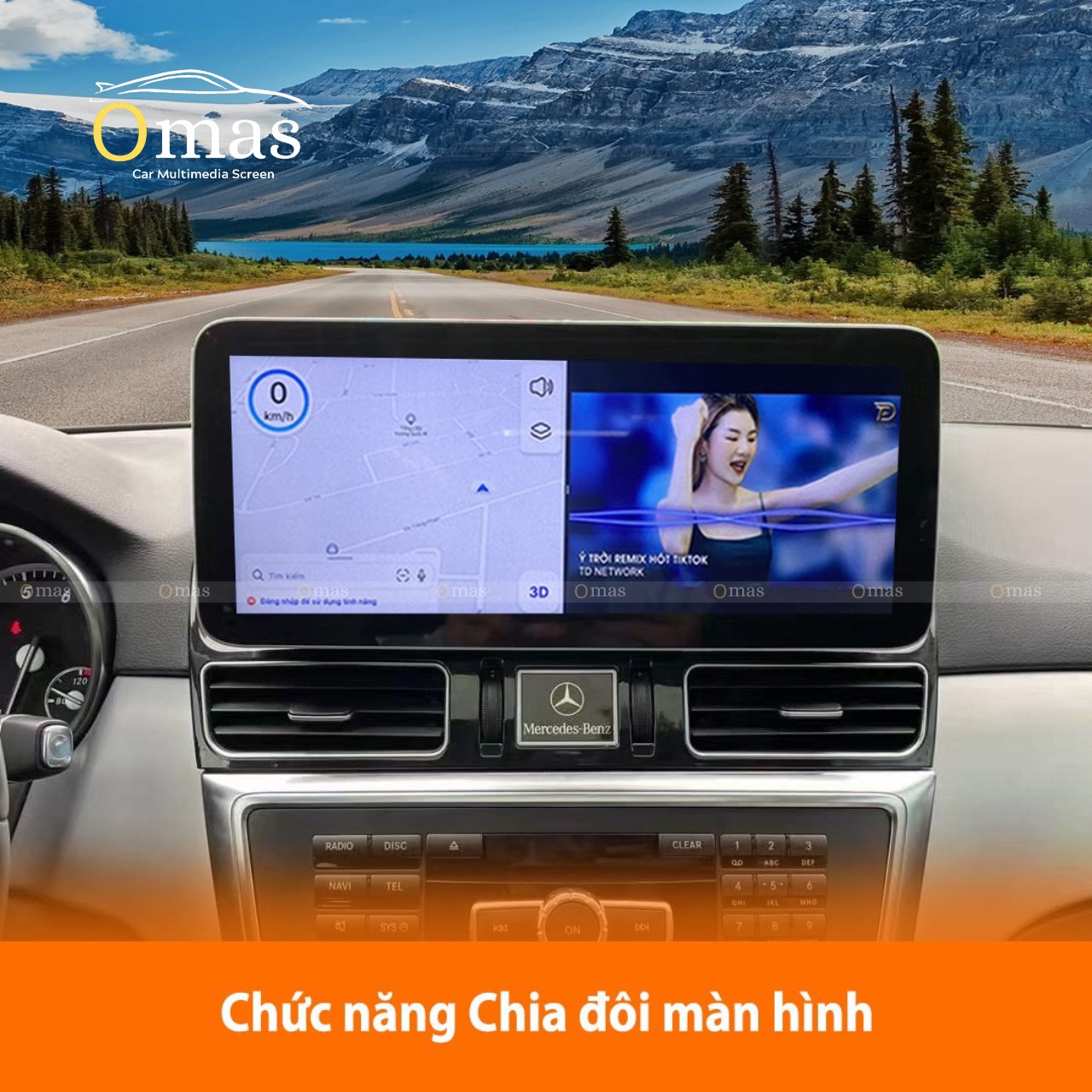 Màn hình android Omas 360 mercedes Gl 4 Image