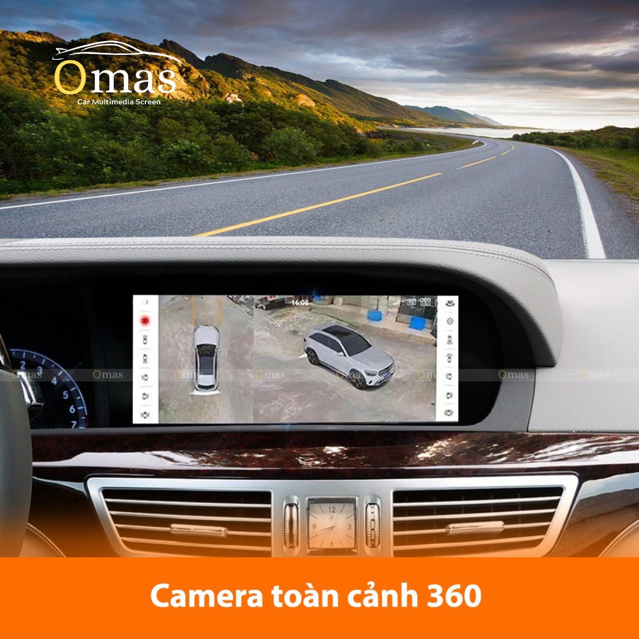 Màn hình android Omas 360 xe mercedes S 6 Image