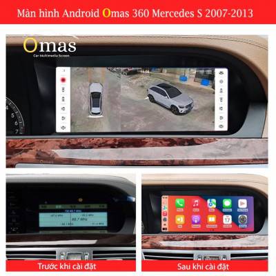 Màn hình android Omas xe mercedes S