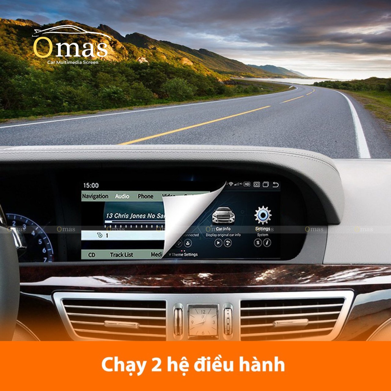 Màn hình android Omas xe mercedes S 6 Image