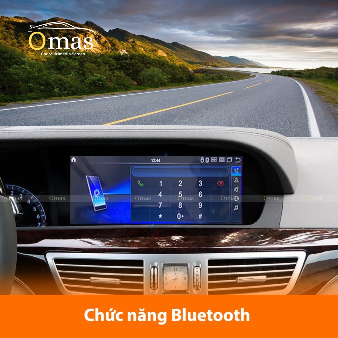 Màn hình android Omas 360 xe mercedes S 8 Image