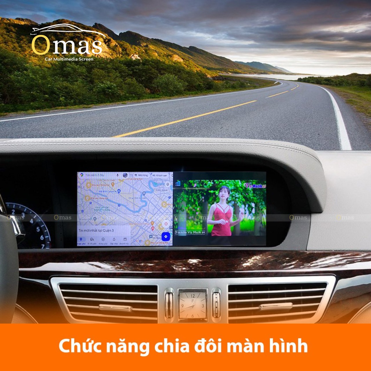 Màn hình android Omas xe mercedes S 9 Image