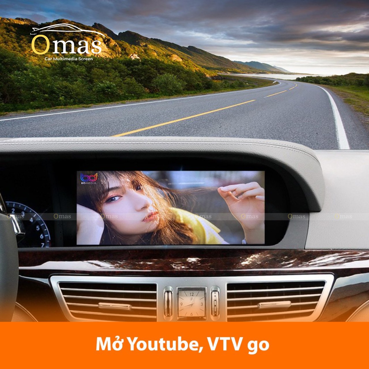 Màn hình android Omas 360 xe mercedes S 11 Image