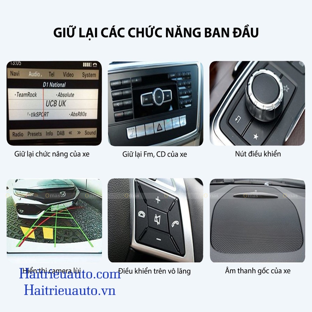 Màn hình android Omas pro 360 xe mercedes C 2011-2014 3 Image