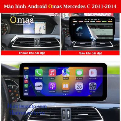 Màn hình android Omas pro 360 xe mercedes C 2008-2010