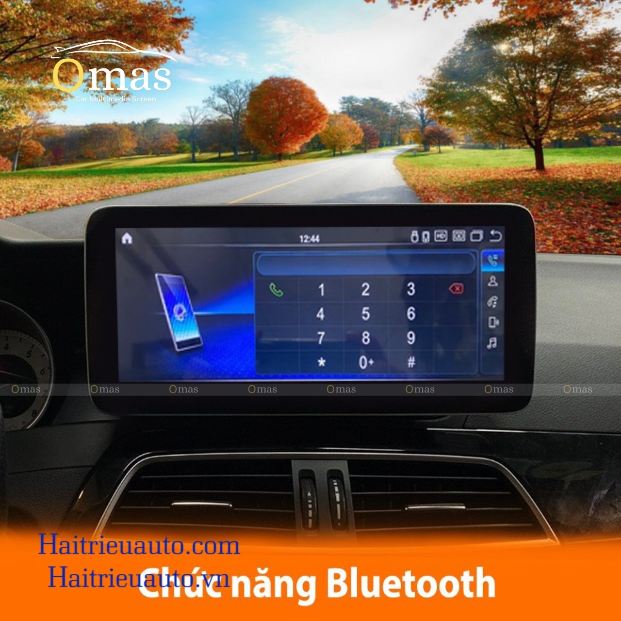 Màn hình android Omas pro xe mercedes C 2011-2014 3 Image