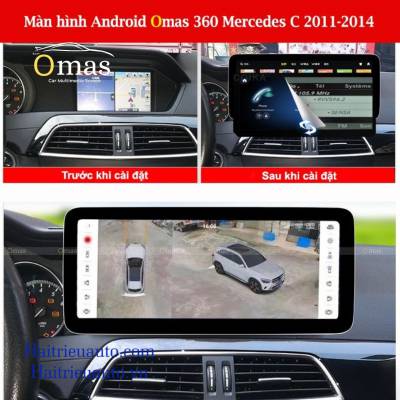 Màn hình android Omas xe mercedes C 2011-2014