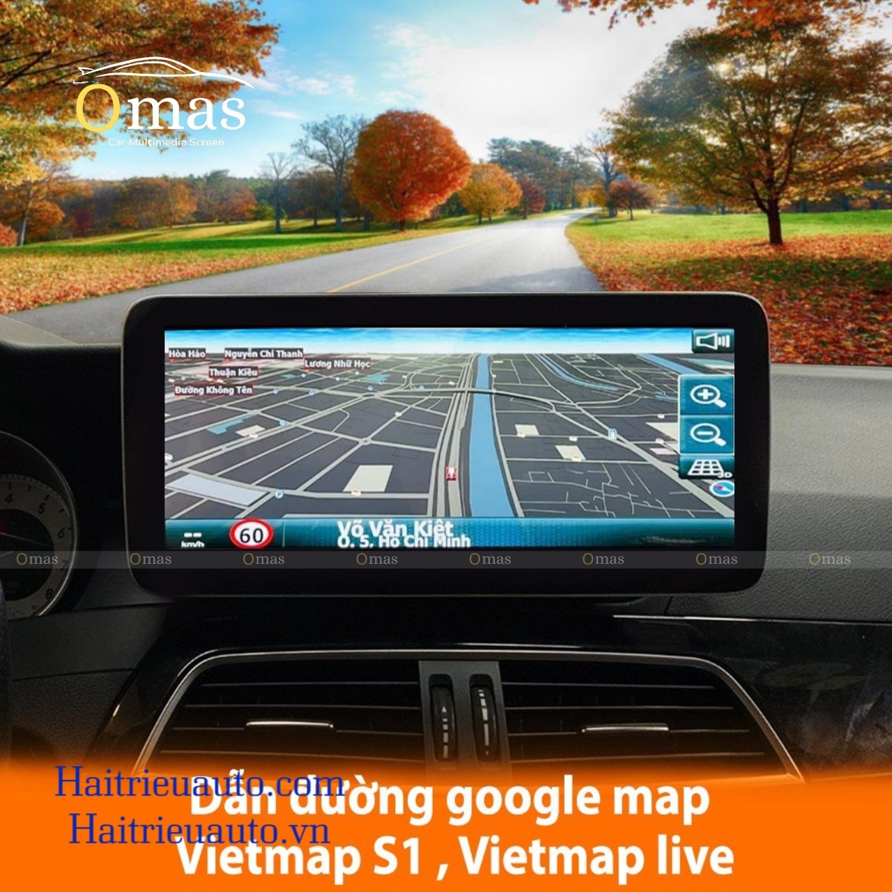 Màn hình android Omas xe mercedes C 2011-2014 8 Image