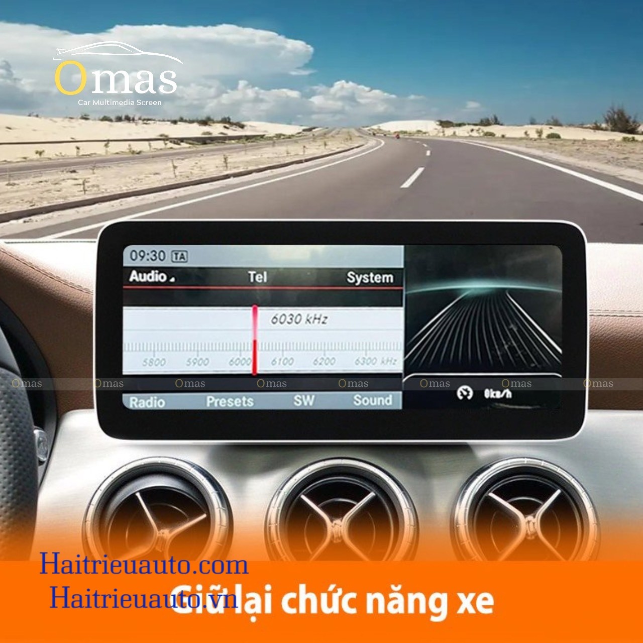 Màn hình android Omas pro 360 xe mercedes CLA 3 Image