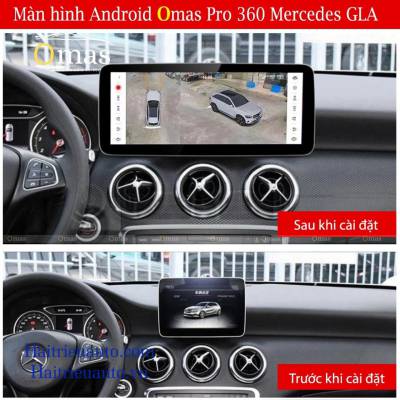Màn hình android Omas pro xe mercedes GLA
