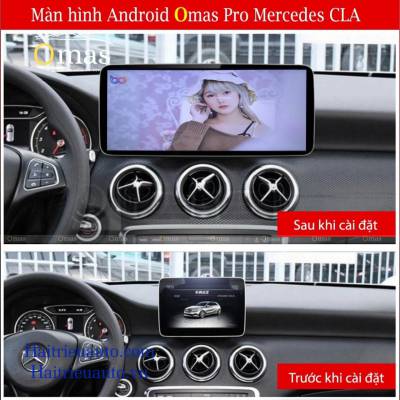Màn hình android Omas 360 xe mercedes CLA