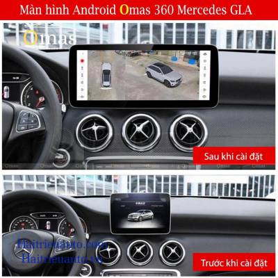 Màn hình android Omas xe mercedes GLA