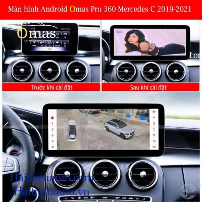 Màn hình android Omas pro xe mercedes C 2019-2021