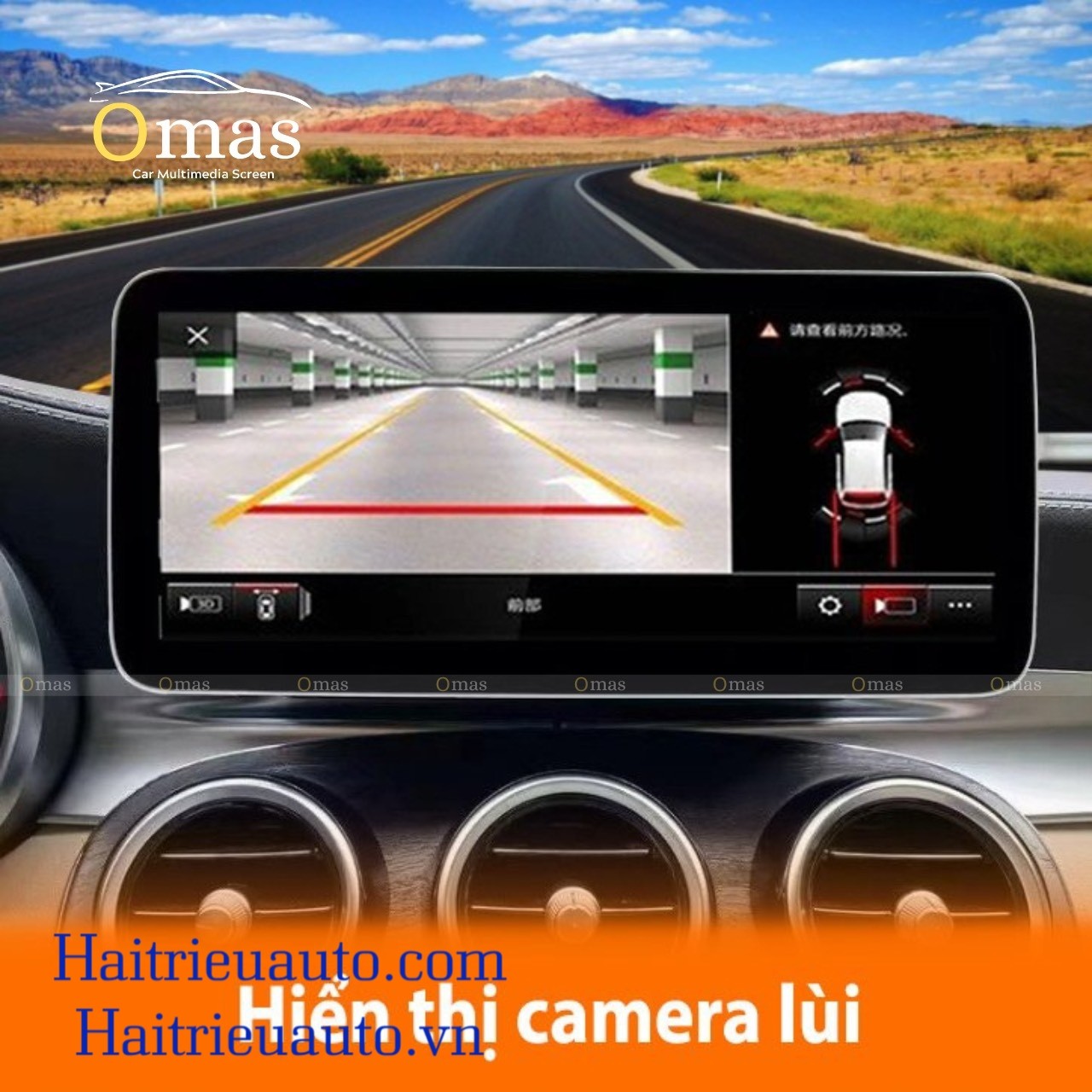 Màn hình android Omas xe mercedes C 2015-2018 7 Image