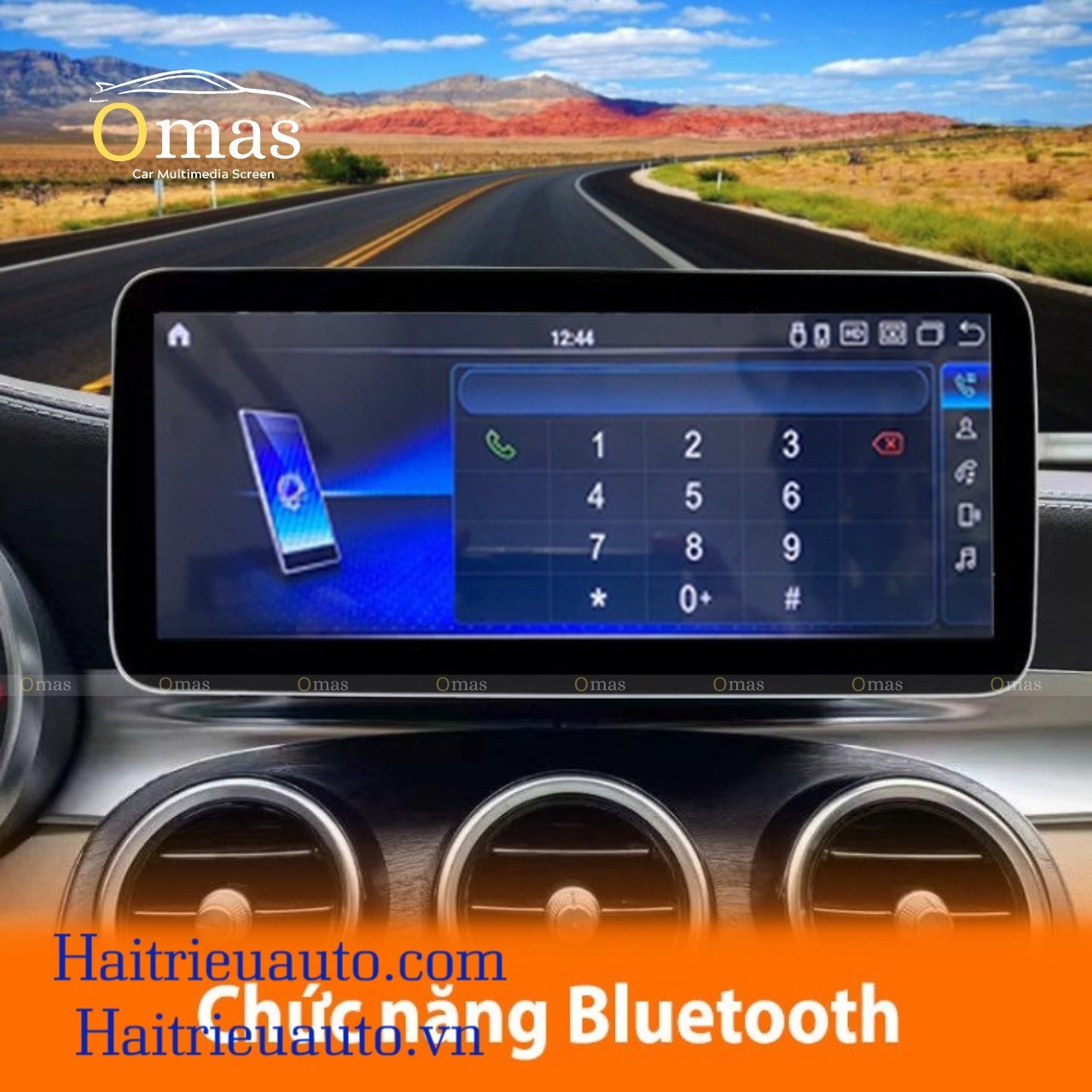Màn hình android Omas xe mercedes C 2015-2018 8 Image