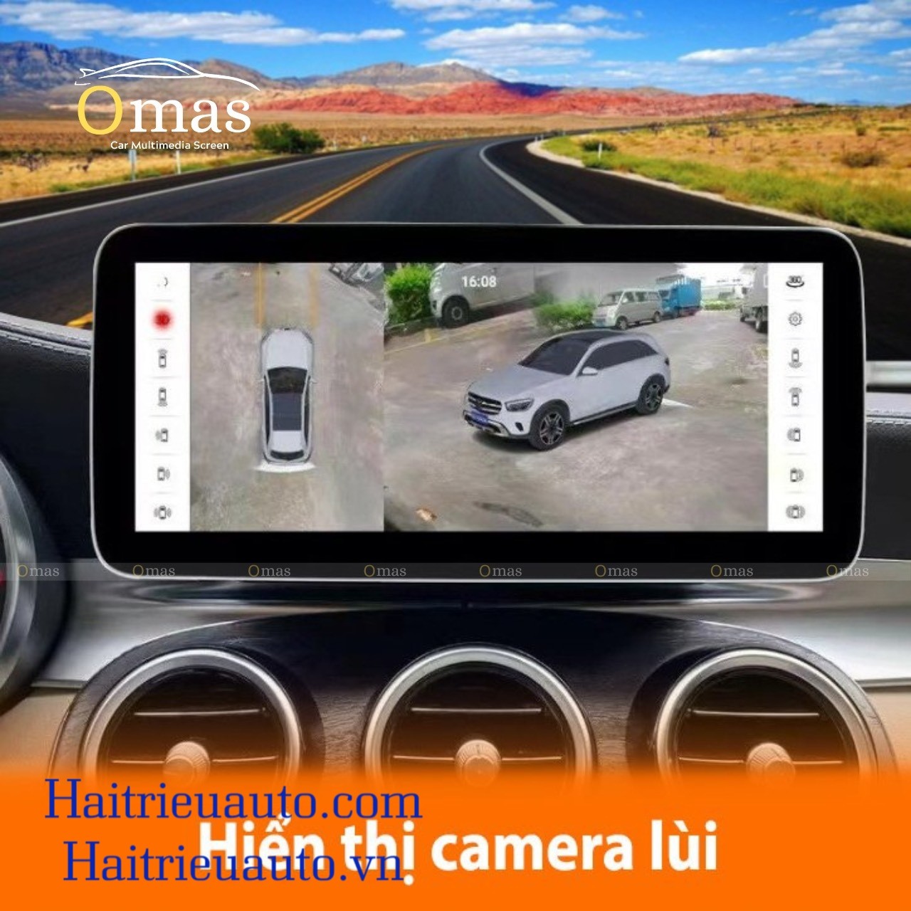 Màn hình android Omas 360 xe mercedes C 2019-2021 9 Image