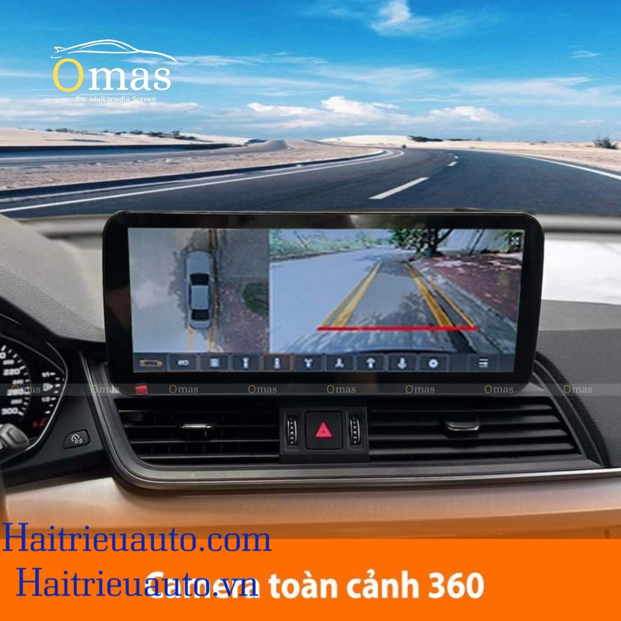 Màn hình android Omas 360 12in xe Audi Q5 2016-2019 5 Image