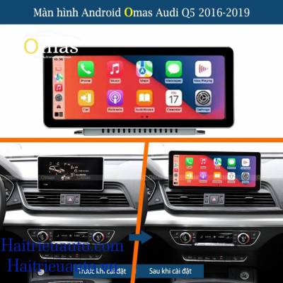 Màn hình android Omas 360 10.25in xe Audi Q5