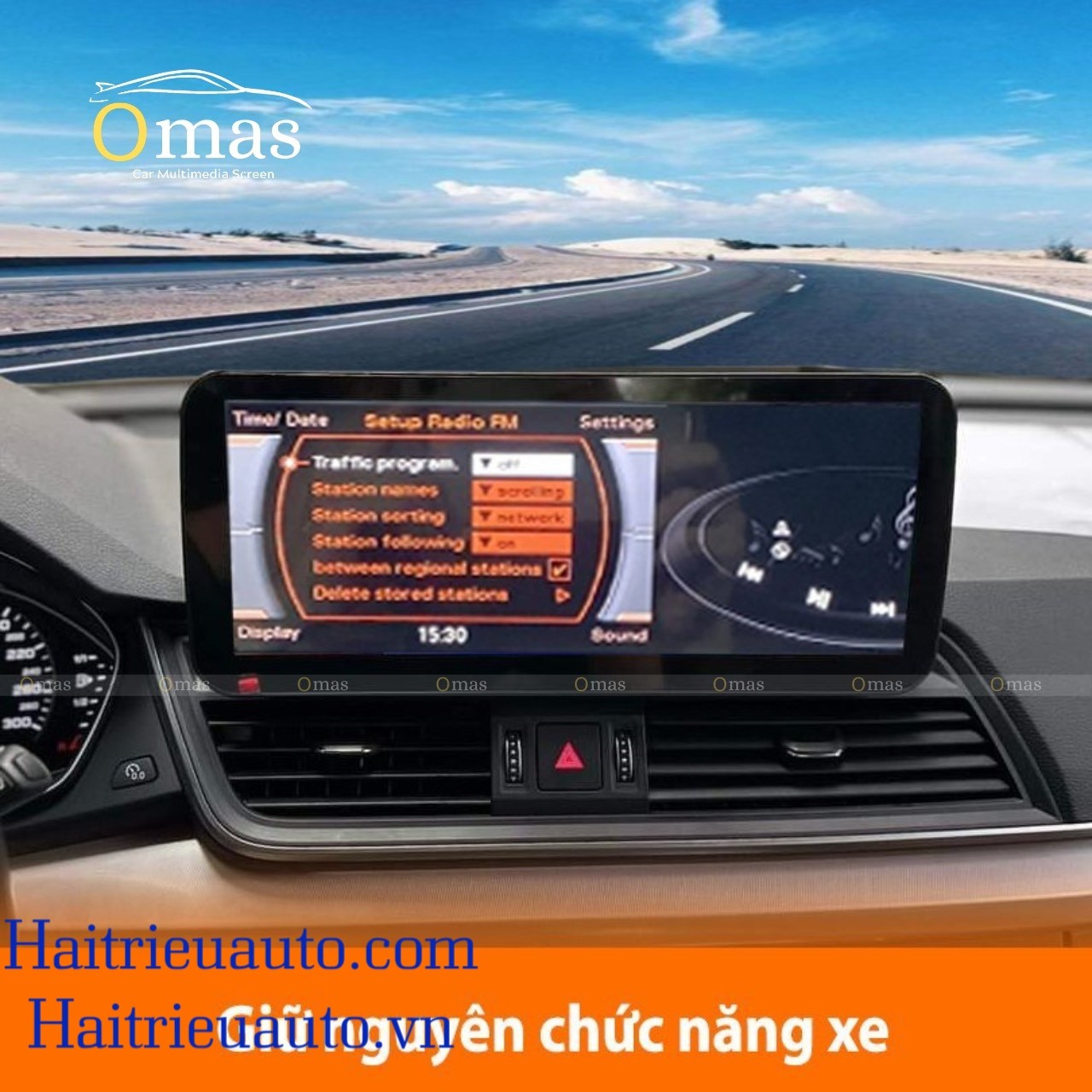 Màn hình android Omas 360 12in xe Audi Q5 2016-2019 6 Image