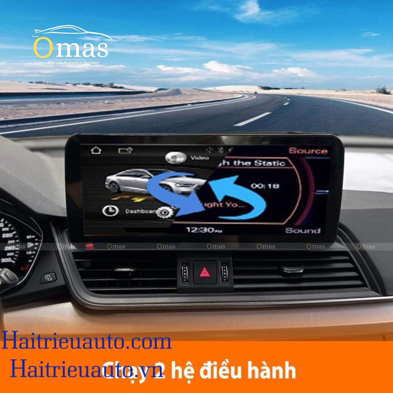 Màn hình android Omas 360 12in xe Audi Q5 2016-2019 7 Image