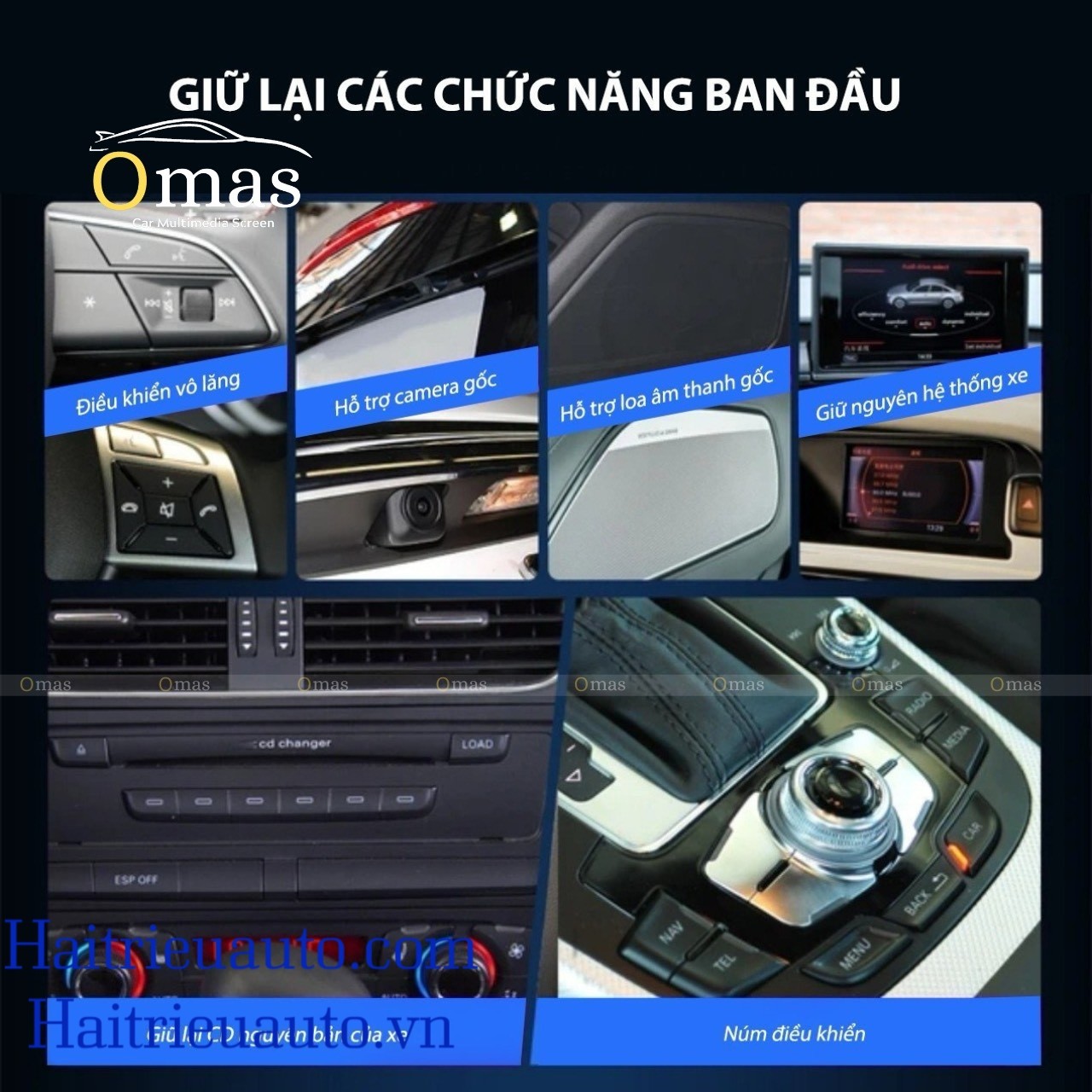 Màn hình android Omas audi Q5 5 Image