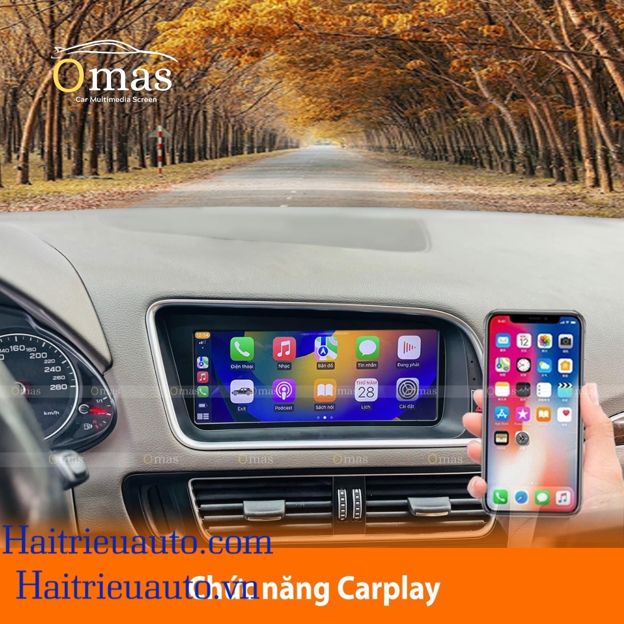 Màn hình android Omas audi Q5 6 Image