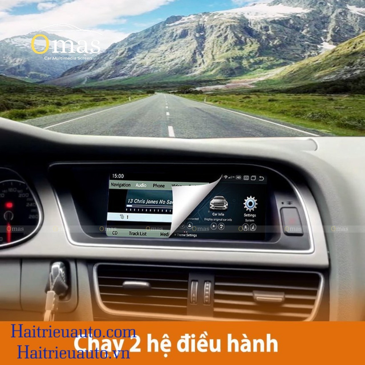 Màn hình android Omas xe Audi A5 4 Image