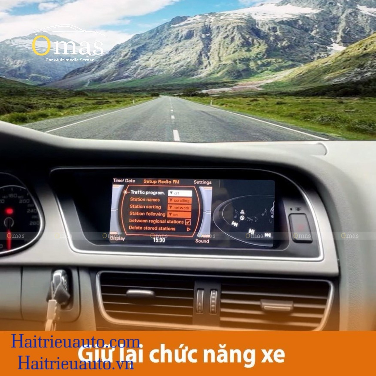 Màn hình android Omas xe Audi A5 12 Image