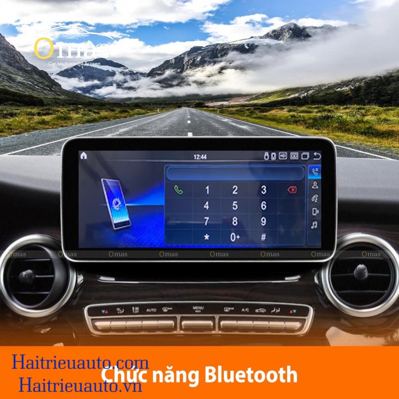 Màn hình android Omas 360 xe mercedes V 2015-2018 4 Image