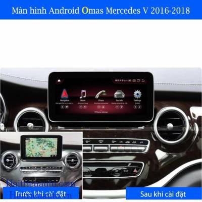 Màn hình android Omas pro 360 xe mercedes GLC 2020
