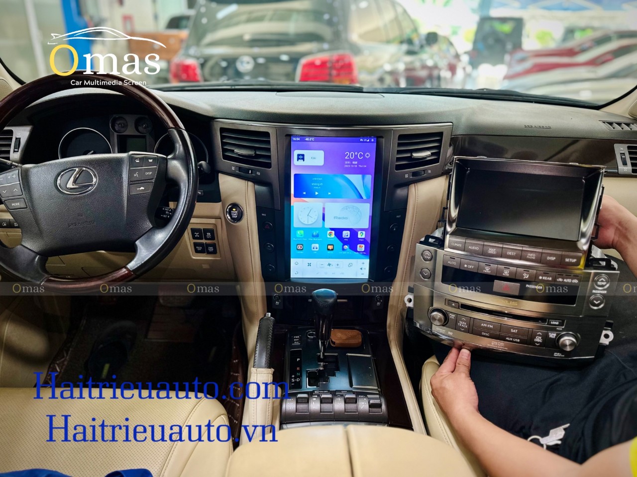 Màn hình android tesla Omas xe Lexus LX570 5 Image