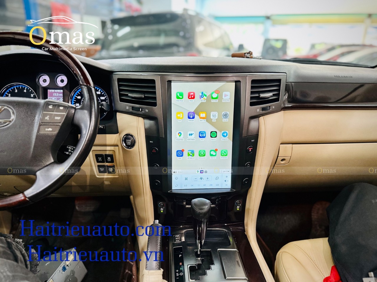 Màn hình android tesla Omas xe Lexus LX570 2 Image