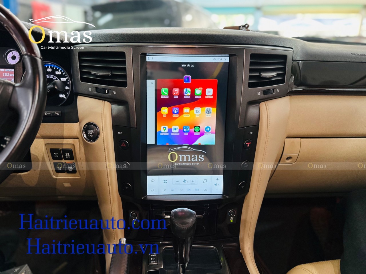 Màn hình android tesla Omas xe Lexus LX570 6 Image