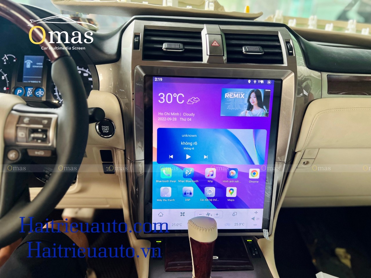 Màn hình android tesla Omas xe Lexus GX 460 2 Image