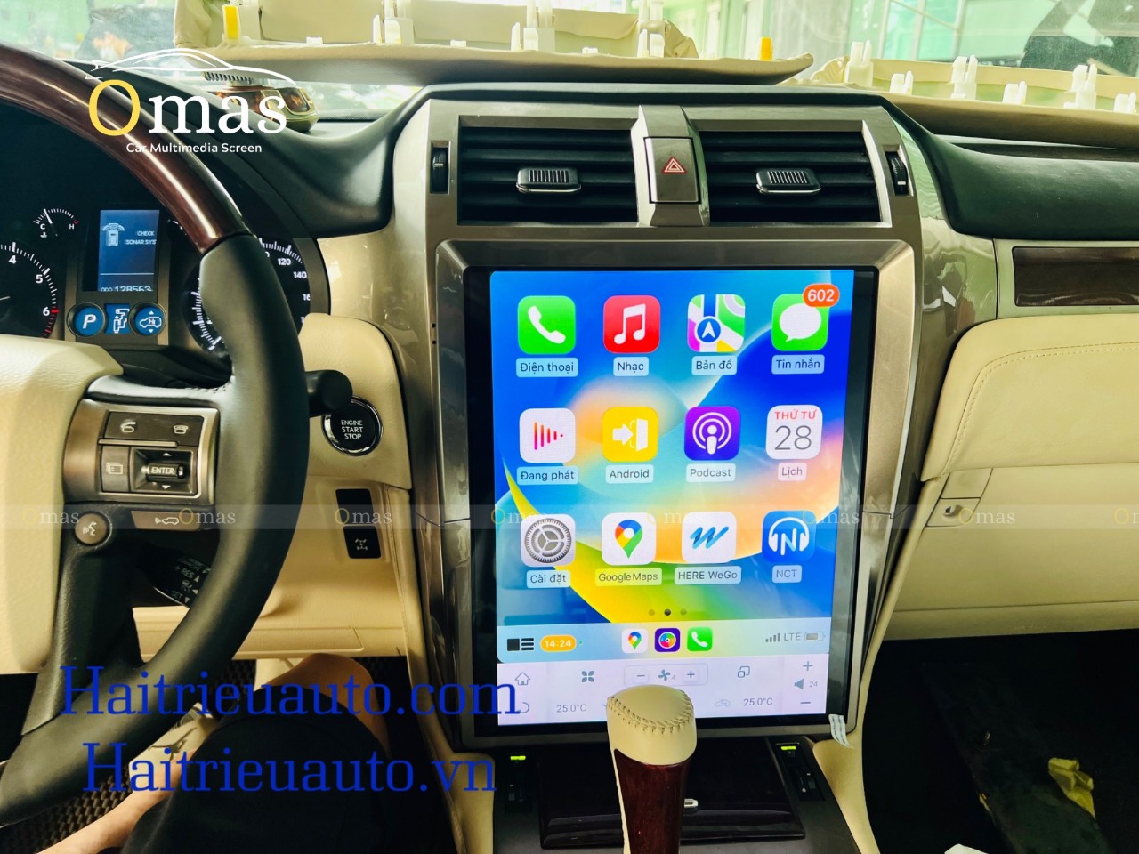 Màn hình android tesla Omas xe Lexus GX 460 4 Image