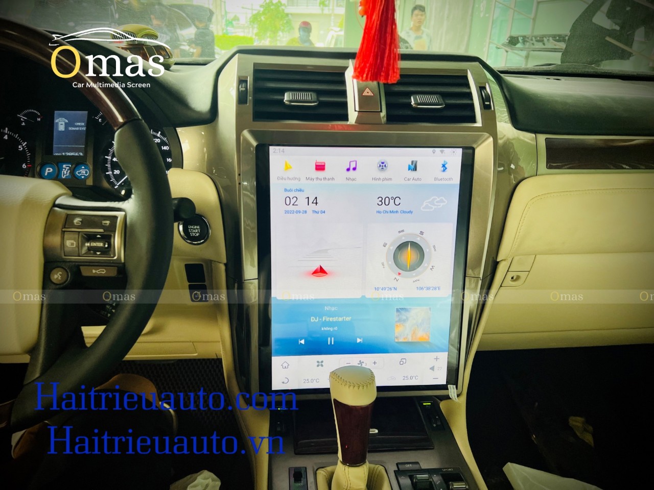 Màn hình android tesla Omas xe Lexus GX 460 5 Image