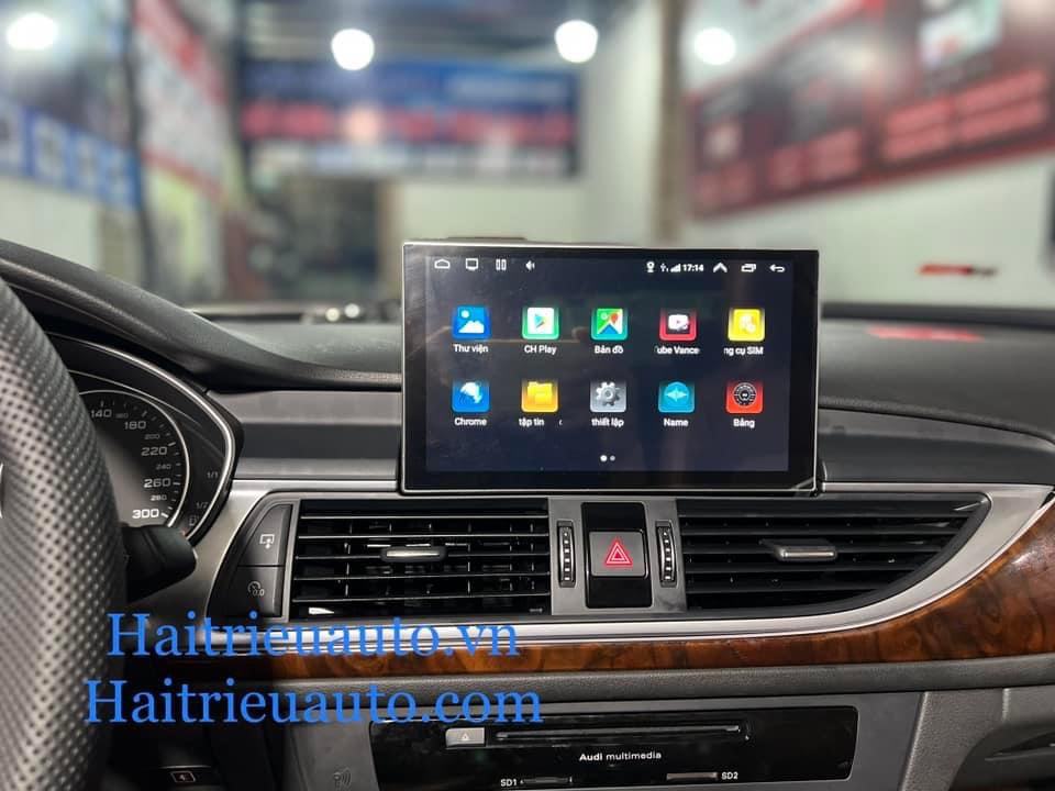 Màn hình android theo xe audi A6 2016 6 Image