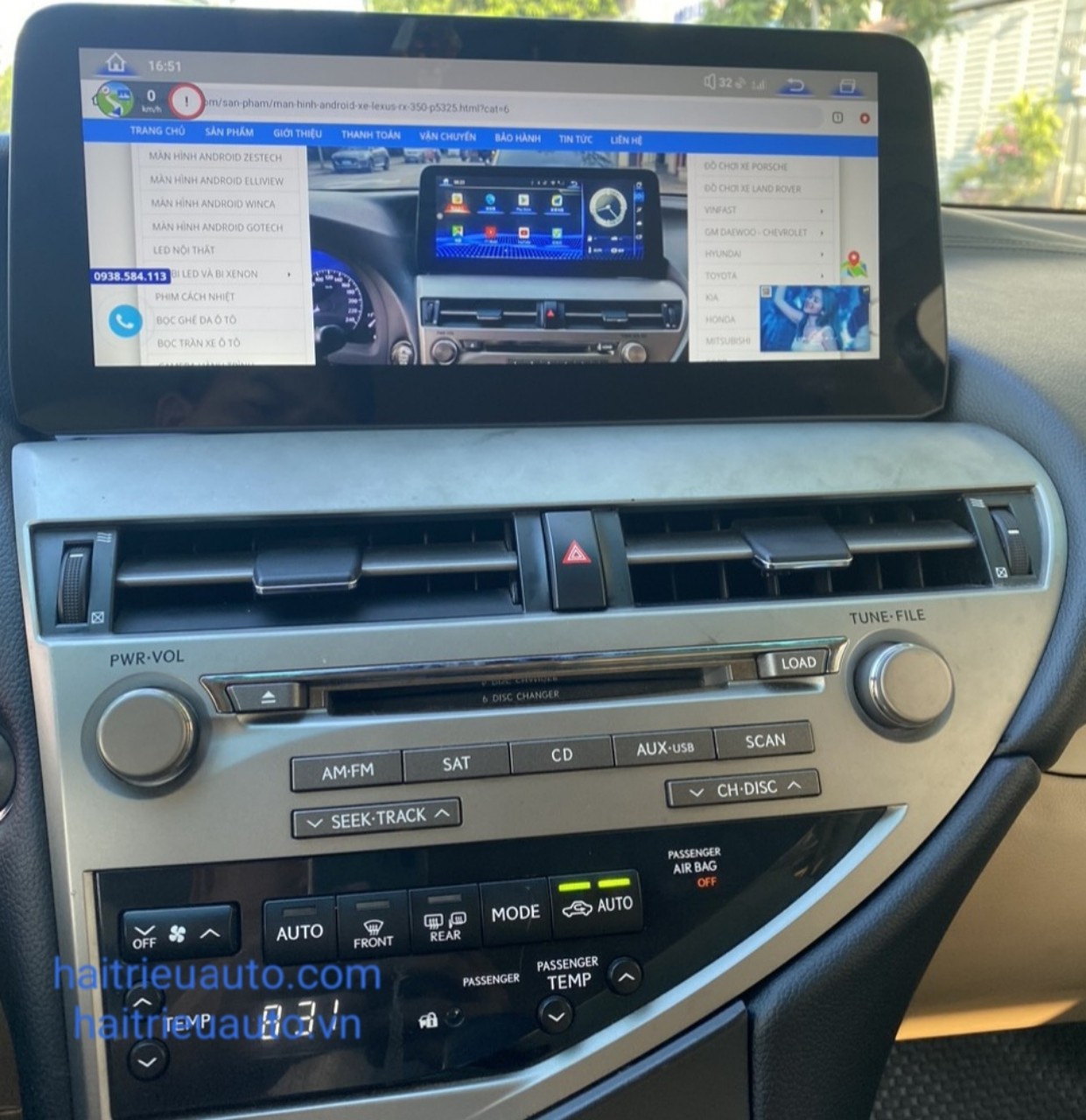 Màn hình android xe Lexus RX 350 3 Image