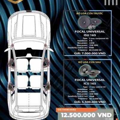 bộ loa Infinity cho xe hơi