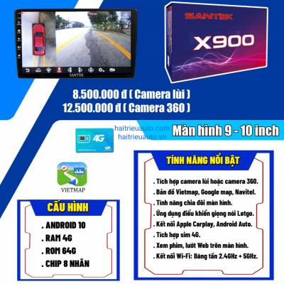 Màn hình android Santek X800