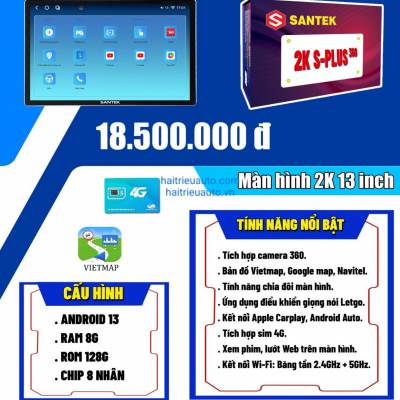 Màn hình android Santek S Pro 2K 360