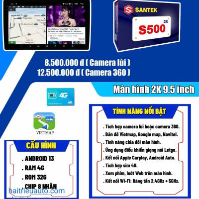Màn hình android Santek X900