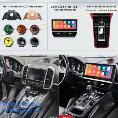 Bảng điều khiển điều hoà điện tử xe Porsche Macan