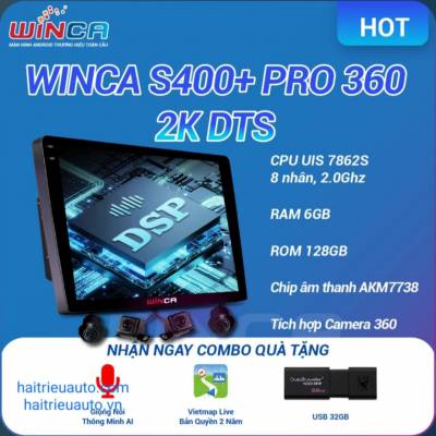 Màn hình android Winca S400+2K DTS